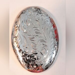 Sterling Silver Huge Brooch Filigree Vintage Piece